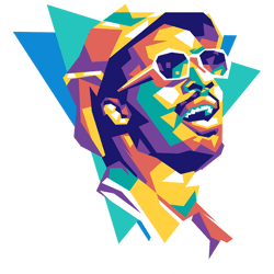 stevie wonder - retro png sublimation digital download8