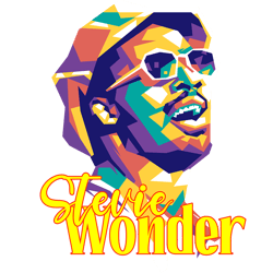 stevie wonder - retro png sublimation digital download10