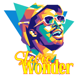 stevie wonder - retro png sublimation digital download11