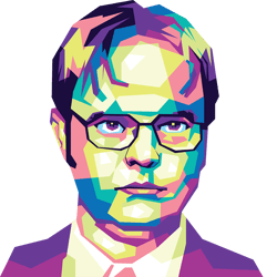 dwight schrute false - retro png sublimation digital download