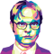 Dwight Schrute False  Retro PNG Sublimation Digital Download 0