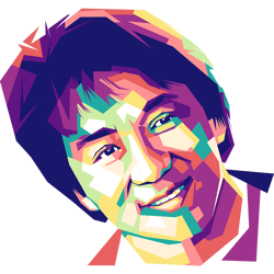 jackie chan - retro png sublimation digital download2