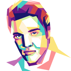elvis presley - retro png sublimation digital download
