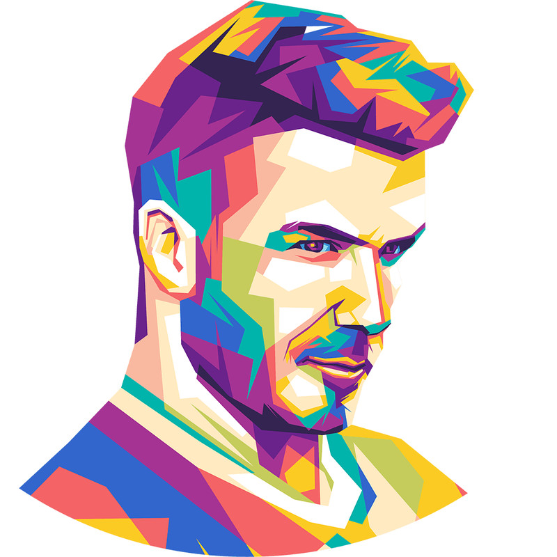 David Backham  Retro PNG Sublimation Digital Download 0