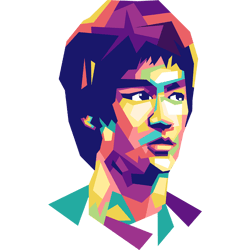 bruce lee - retro png sublimation digital download