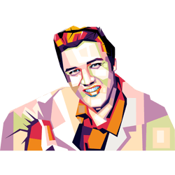 elvis presley - retro png sublimation digital download1