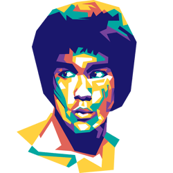 bruce lee1 - retro png sublimation digital download1