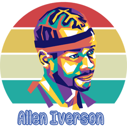 allen iverson1 - retro png sublimation digital download