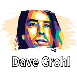 dave grohl - retro png sublimation digital download