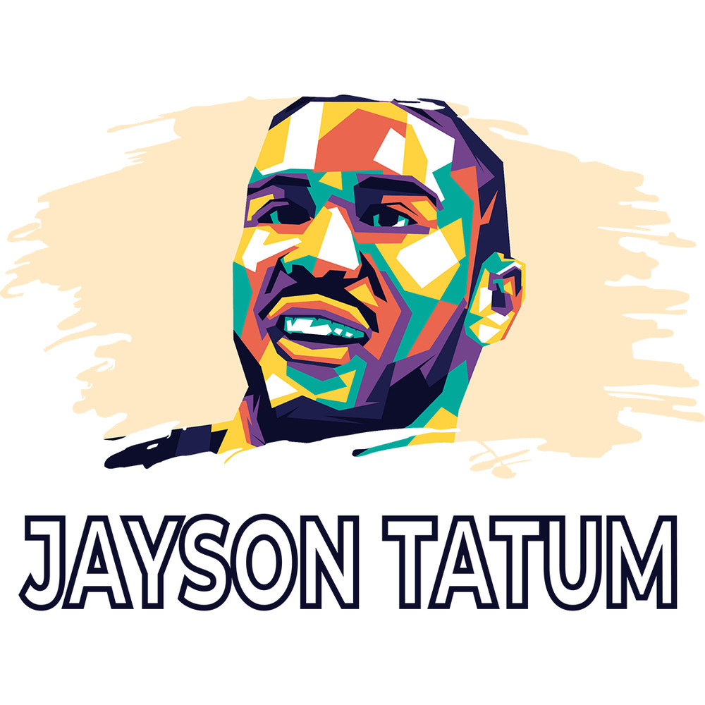 Jayson Tatum Wpap Retro PNG Sublimation Digital Download 0