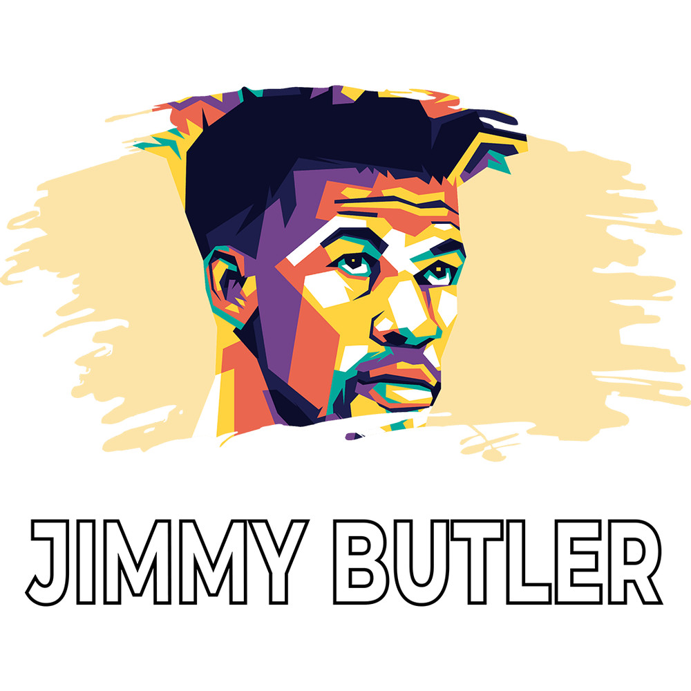 Jimmy Butler Wpap Retro PNG Sublimation Digital Download 0