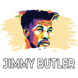 jimmy butler wpap - retro png sublimation digital download