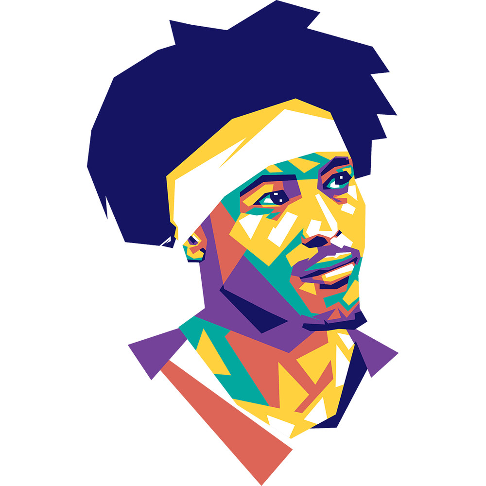 Kelly Oubre1  Retro PNG Sublimation Digital Download 0