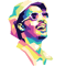 Stevie Wonder 8 Retro PNG Sublimation Digital Download 0
