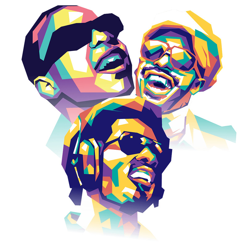 Stevie Wonder 10 Retro PNG Sublimation Digital Download 0