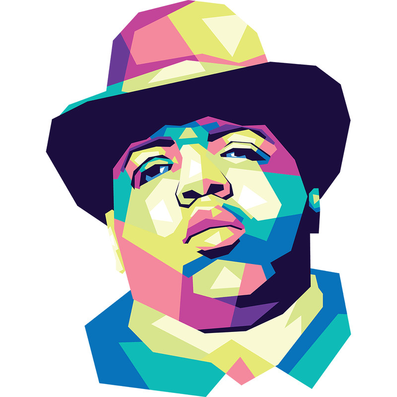 Biggie Wpap Full Collor 1 Retro PNG Sublimation Digital Download 0