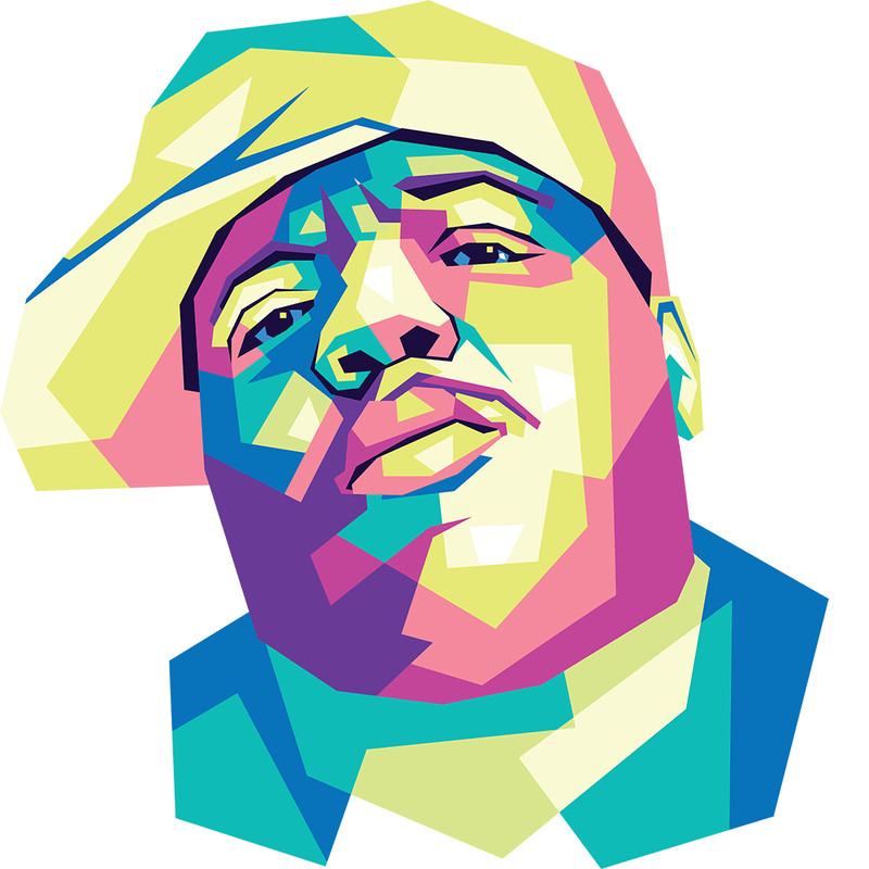 Biggie Wpap Full Collor 2 Retro PNG Sublimation Digital Download 0
