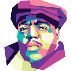 biggie wpap full collor 3- retro png sublimation digital download