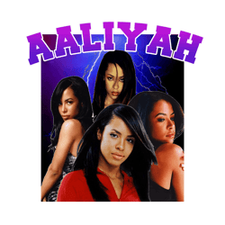 aaliyah bootleg tee vintage - retro png sublimation digital download