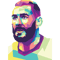 Benzema Retro PNG Sublimation Digital Download 0