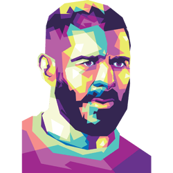 benzema 2- retro png sublimation digital download