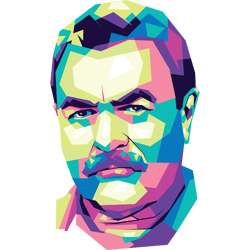 tom selleck wpap fullcollor 2- retro png sublimation digital download