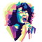 Tina Turner WPAP Design Wpap Color Retro PNG Sublimation Digital Download 0