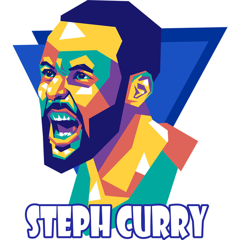 Steph Curry3 Retro PNG Sublimation Digital Download 0