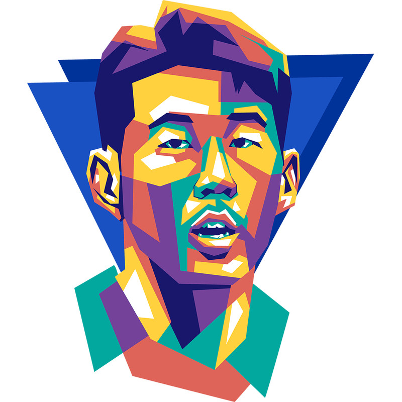 Son Heung Min7 Retro PNG Sublimation Digital Download 0