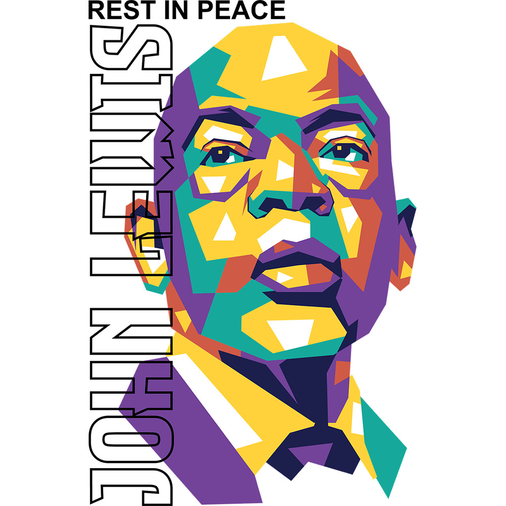 Rest In Peace Sir John Lewis2 Retro PNG Sublimation Digital Download 0