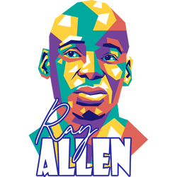 ray allen2 - retro png sublimation digital download