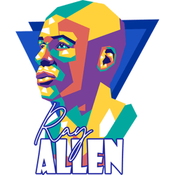 ray allen3 - retro png sublimation digital download