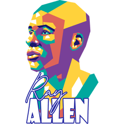 ray allen5 - retro png sublimation digital download