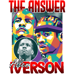 allen iverson 7- retro png sublimation digital download