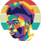 Bukayo Saka On WPAP Art Retro Retro PNG Sublimation Digital Download 0
