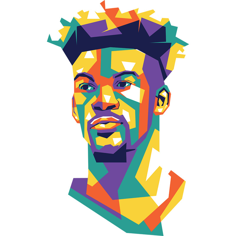 Jimmy Butler On WPAP 1 Retro PNG Sublimation Digital Download 0
