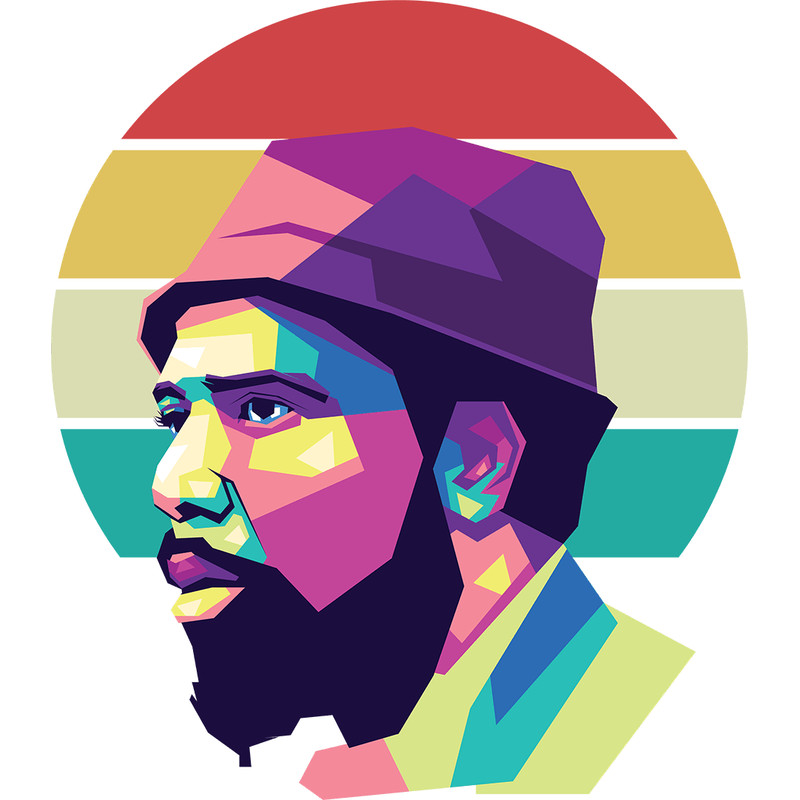 Thelonious Sphere Monk Pop Art Retro Retro PNG Sublimation Digital Download 0