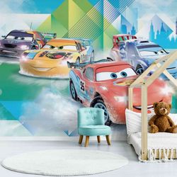Cars McQueen Wall Decor Removable Wallpapers Cars