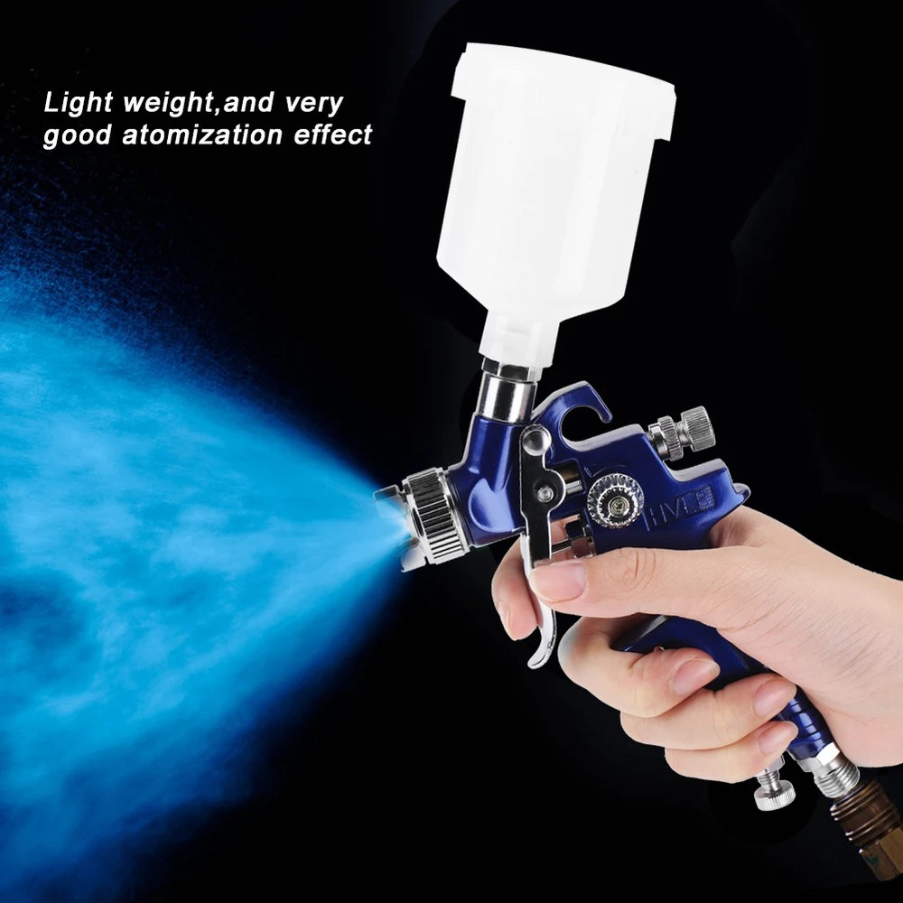 Professional Nozzle Mini Pneumatic Spray Gun Car Painting Repair Tool Gravity Feed Furniture Model 0