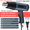 Heat Gun Professional Hot Air Gun Adjustable Temperature DIY Stripping Paint Shrinking PVC Home Rep 2