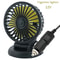 12V/24V USB Car Fan with Cigarette Lighter Plug, Portable, Adjustable Big Wind Mini Fan for All Vehicles