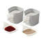 7pcs/set Sauce Dish Set, Dipping Dish Bowls for Snack Seasoning, Tomato Sauce Plates, Kitchen Food Containers, Serving
