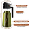 470ML Light-Blocking Dark Oil Sprayer for Cooking, 2-in-1 Olive Oil Dispenser & Mister Bottle in Dark Green Glass