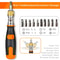 10 In 1 Multi Angle Ratchet Screwdriver Portable Adjustable Repair Tools Hidden Bit Magazine Bidire 7