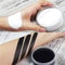 Black White Oil Paint Face Body Painting Kit Large Capacity Makeup For Halloween Theater Role Play 1