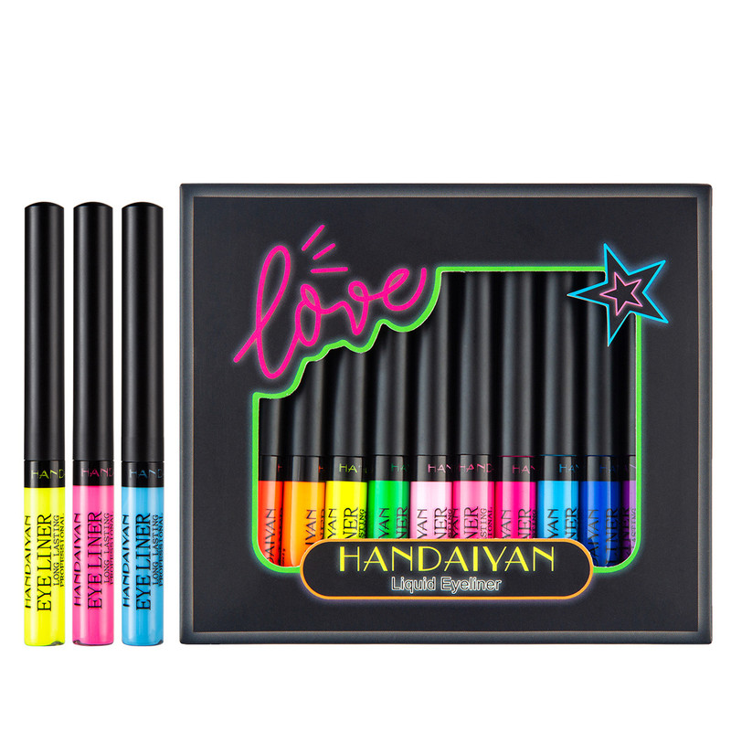 Fluorescent Eyeliner Liquid Set For Halloween Face And Body Paint Multi Use Party Makeup And Stage 1