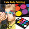 15Colors Face Painting Kit Body Makeup Non Toxic Paint Oil With Brush For Fancy Dress Halloween Chr 0