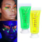 Fluorescent Body Painting Pigments 6 Colors Safe Non Toxic Glow Paint For Face Body Halloween Party 0