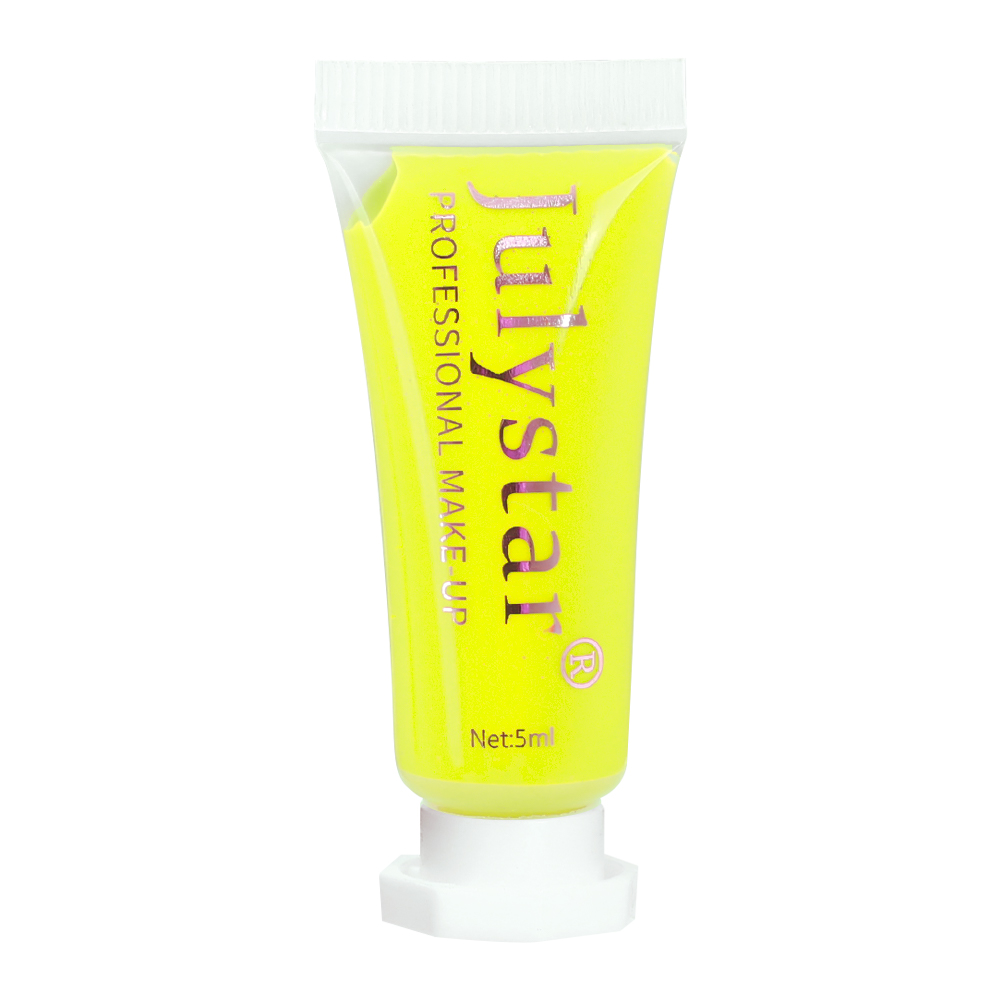 Fluorescent Body Painting Pigments 6 Colors Safe Non Toxic Glow Paint For Face Body Halloween Party 8