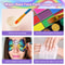 42 Colors UV Neon Face Paint Set, Fluorescent Glitter Art Makeup, Water Soluble Body Painting for Party Festivals Hallow